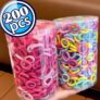 סט גומיות לשיער של 200 יחידות